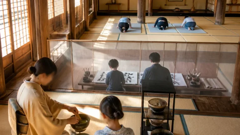 合氣道・茶道・書道を親子で体験 東福寺で無料教室