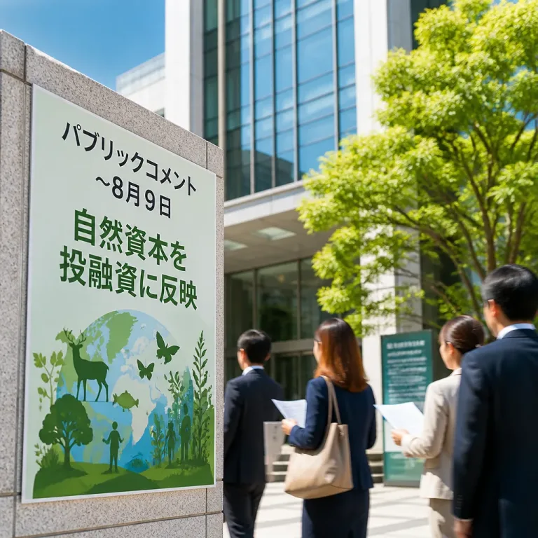 投融資に自然資本を組み込む指針案を公表、意見募集へ