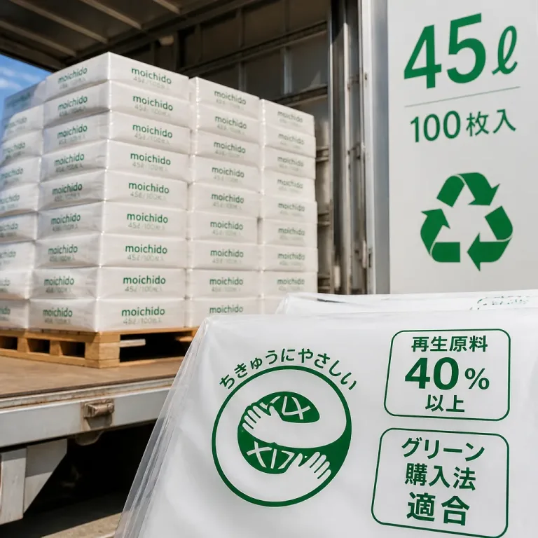 再生樹脂で業務用ゴミ袋を刷新、サニパックが新シリーズ発売