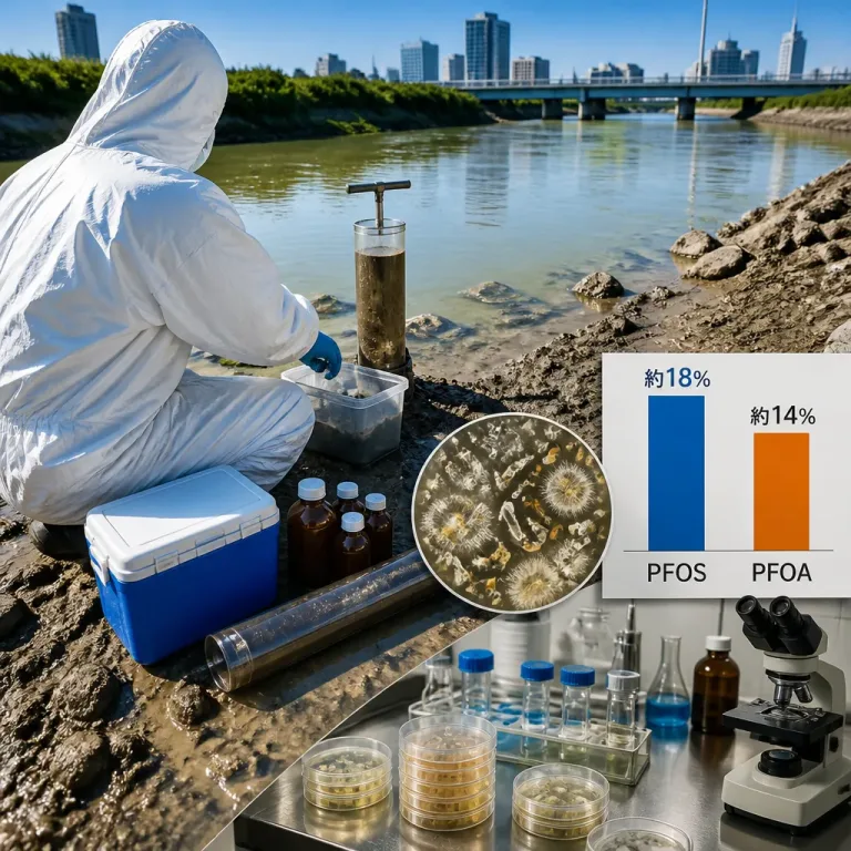 PFAS汚染河川から除去能を持つ細菌を特定、浄化技術への期待