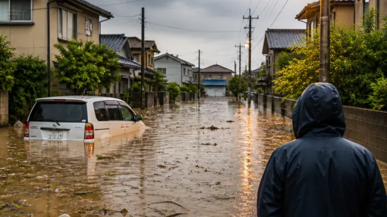 関東再び記録的短時間大雨 千葉県内で冠水相次ぐ