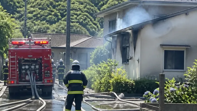 唐津・相知のグループホーム近くで火災