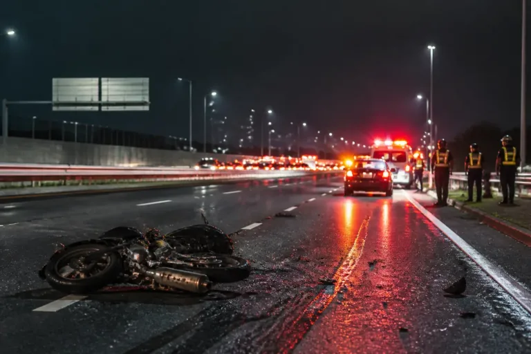 柏・常磐道でオートバイ横倒れ 男性死亡、複数車両関与か