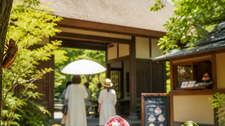 柏・旧吉田家長屋門カフェで夏季限定かき氷 風情ある敷地で涼を提供