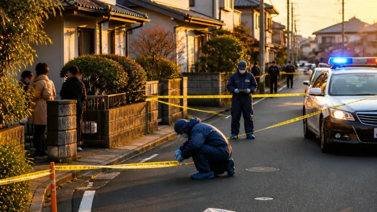 警察官が発砲し刃物所持の男が死亡 大阪・河内長野の現場