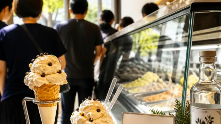 川越産資源を活用した「川越ジンレーズンジェラート」販売始まる