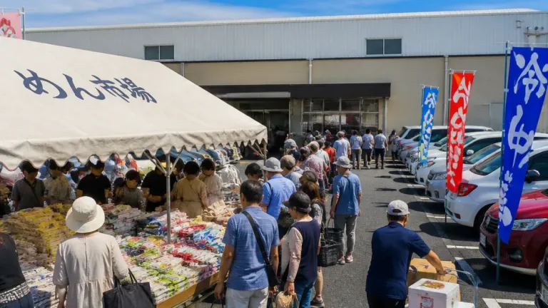 川越・製麺工場の直売会 夏休み昼食に手頃な麺を提案