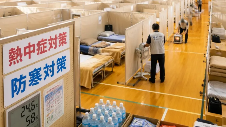 川口で備える避難所の熱中症・防寒対策強化の意味