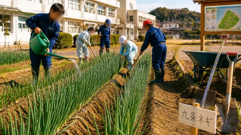 川口根深を子どもたちが栽培 学校で始まる郷土食復興の取り組み