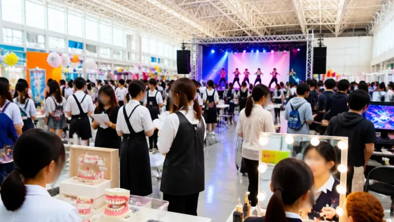 河原学園の合同学園祭が松山市で開幕 学生の学びを体験する場に