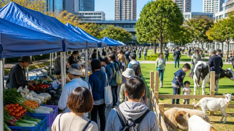 川崎・武蔵小杉でマルシェ 都市農業の魅力を地域へ発信