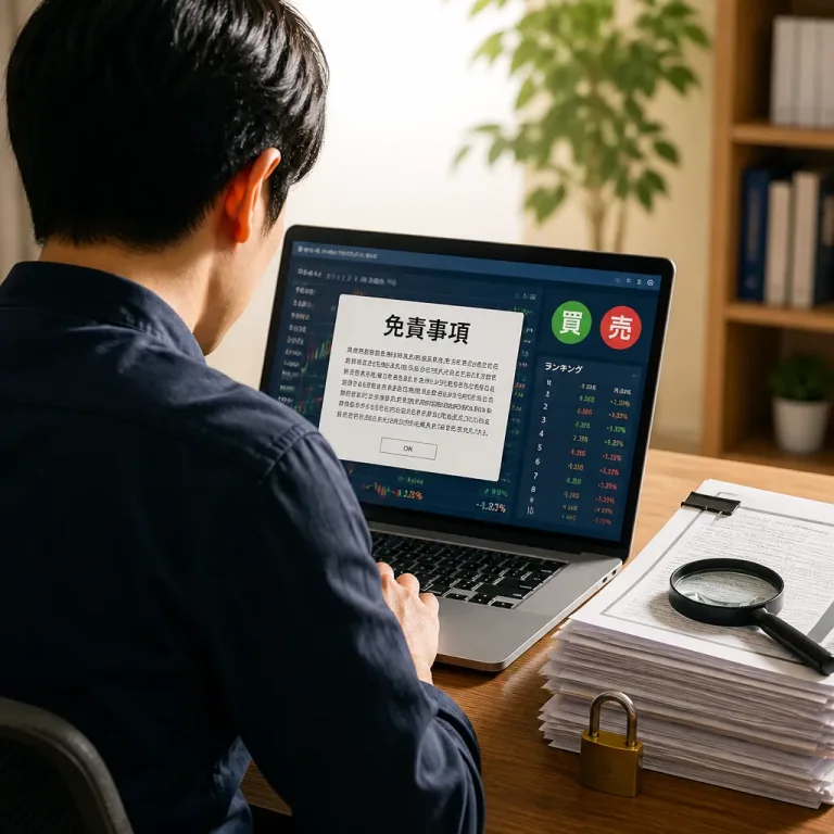 投資情報サイトの免責と利用者責任、留意点を整理