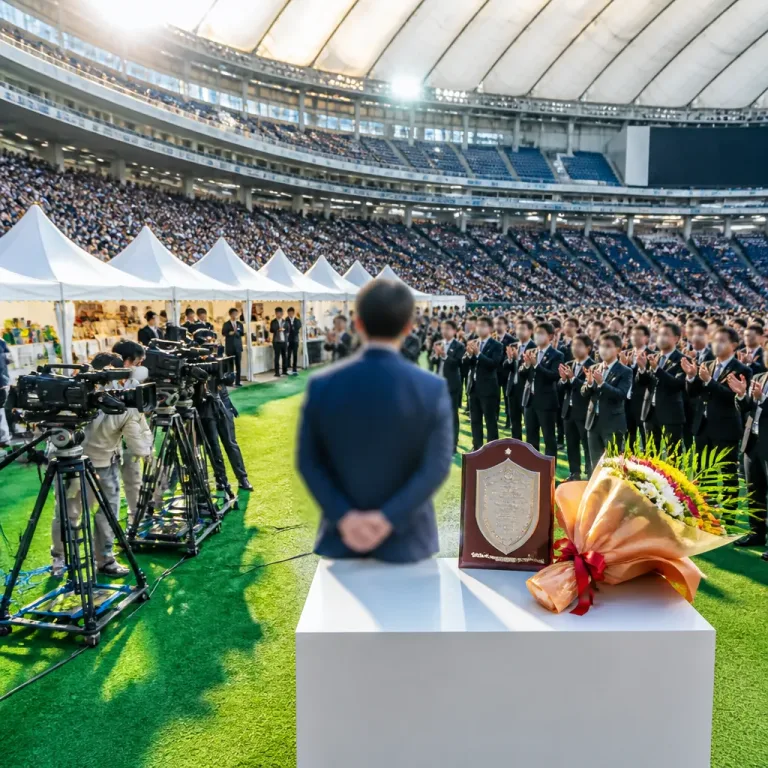 栗山英樹氏を東京ドームで表彰 殿堂入りがもたらす経済的波及