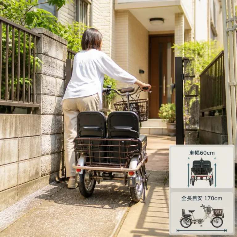 双子を運べる3輪自転車、現場発の工夫で商品化に成功