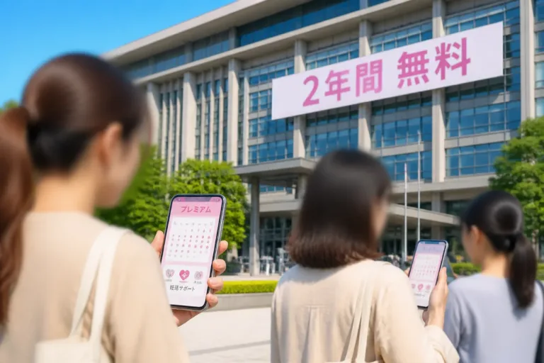 女性向け健康アプリ有料版を県内女性に２年間無償提供