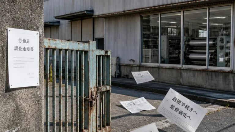 気仙沼の工場で助成金約4.5億円の不正受給 監督強化と地域影響が焦点に