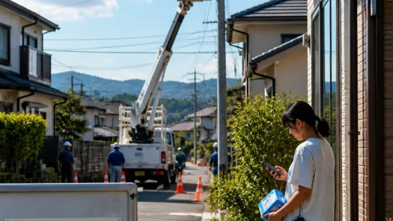 君津市で約270軒が停電 午後の復旧見込み