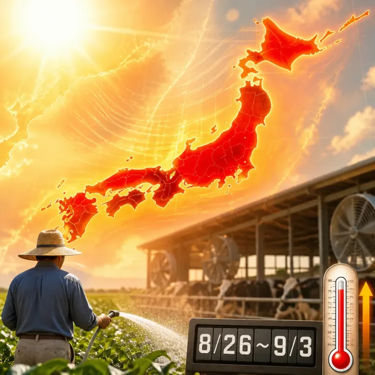 8月下旬〜9月上旬に全国的な著しい高温の見通し