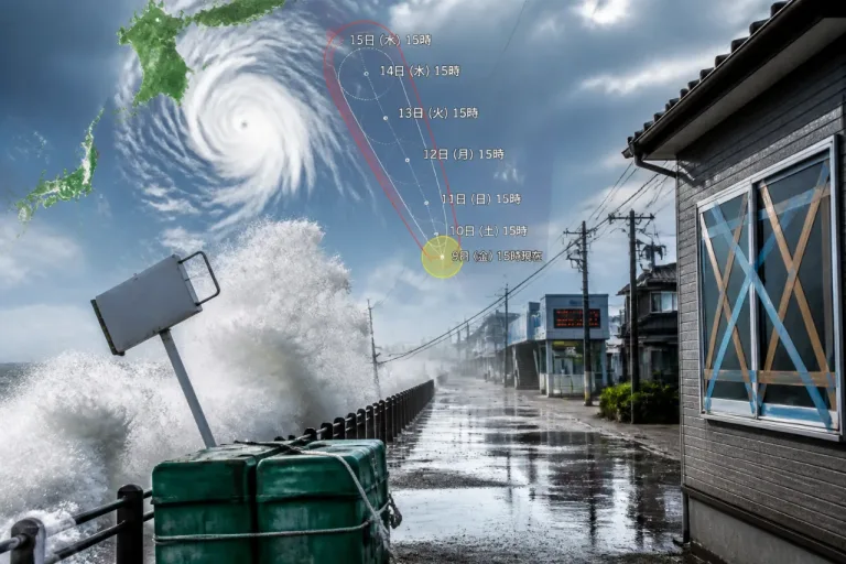 猛烈台風9号が接近へ 沖縄と西日本に幅広い警戒を