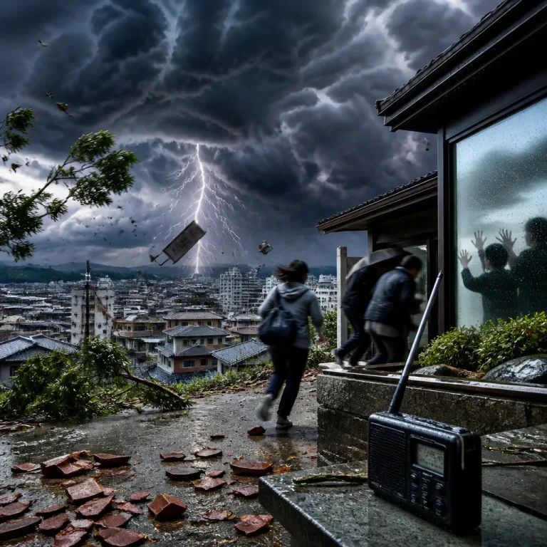 京都府南部に竜巻注意 積乱雲接近で突風や落雷に警戒