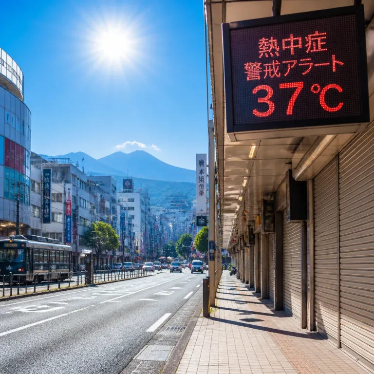 熊本で猛暑と熱帯夜が続く 熱中症警戒アラート発表