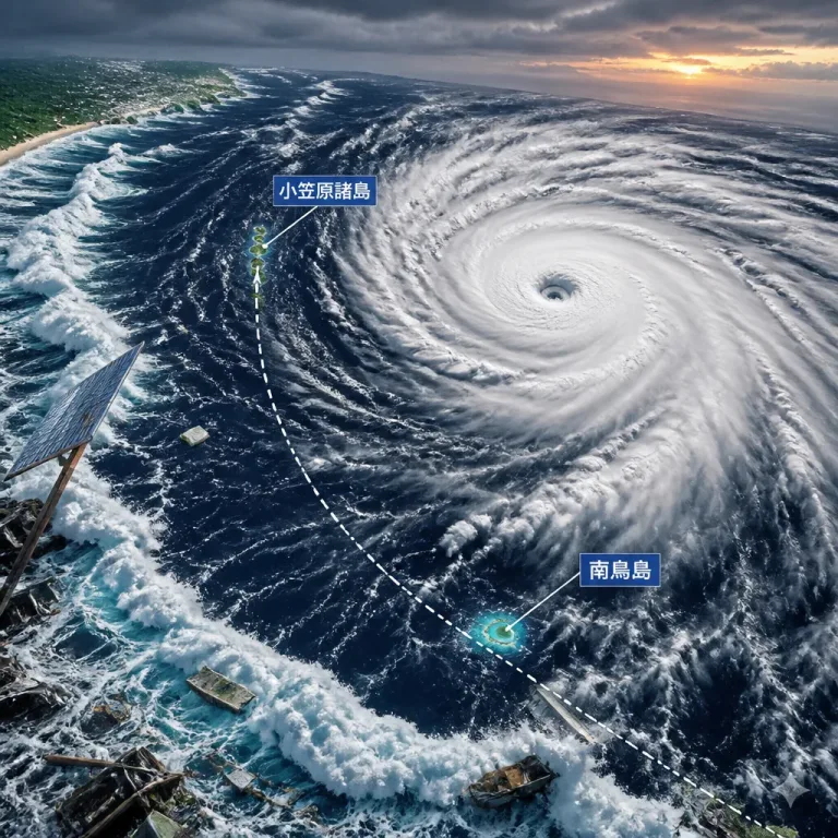 非常に強い台風13号 日本の南海域を西進し列島への影響に警戒