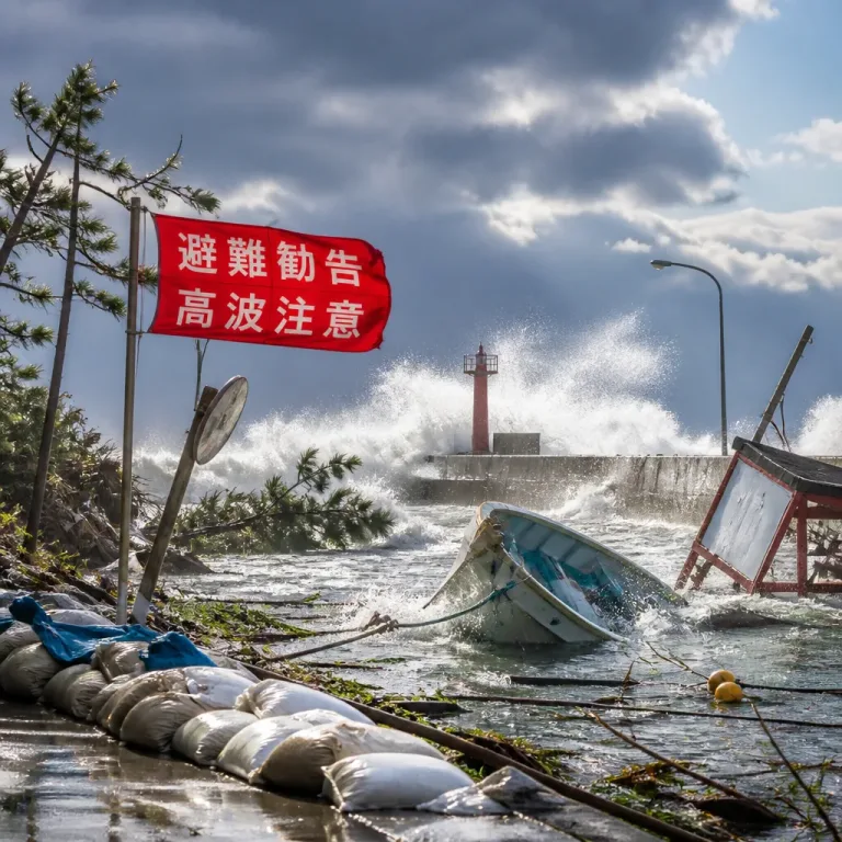 非常に強い台風13号、沖縄・奄美で高波と強風続く 厳重警戒を