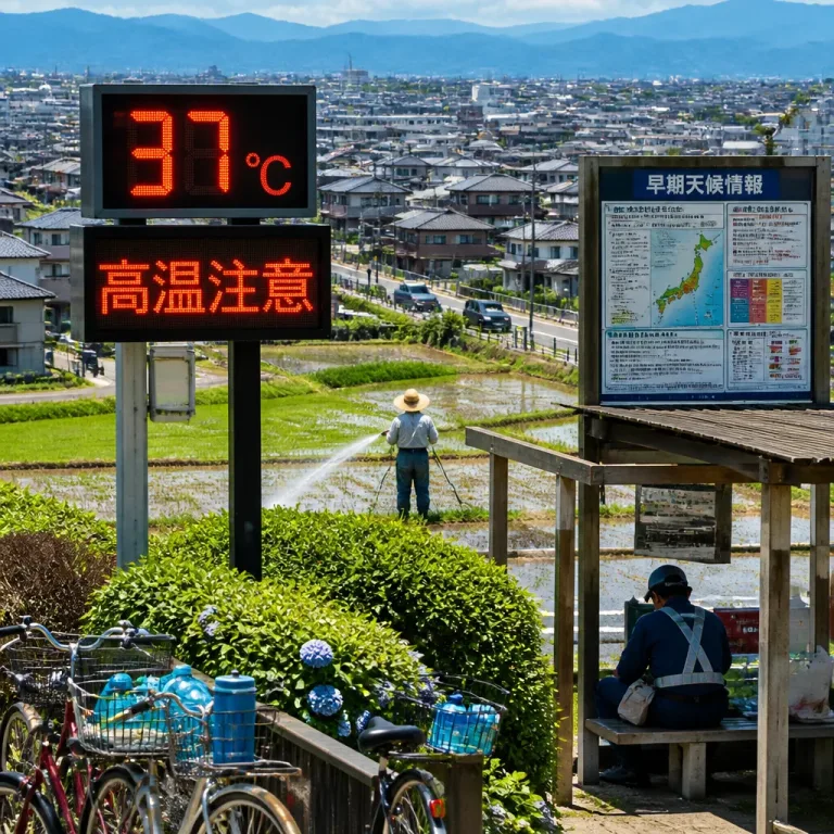北陸中心に9日ごろから数日間かなりの高温続く見通し