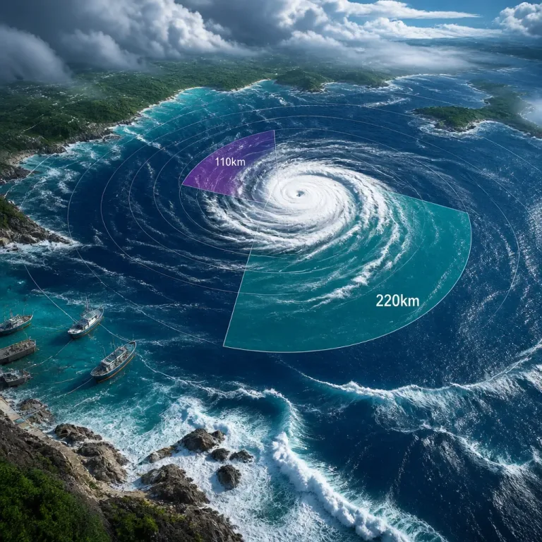 台風第１４号が発生 停滞傾向で広い海域に強風域