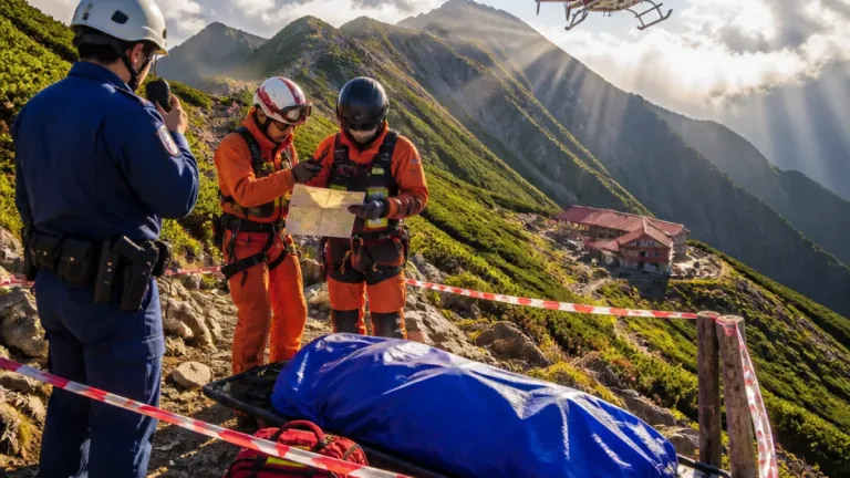 北岳登山道で男性死亡 警察が調査