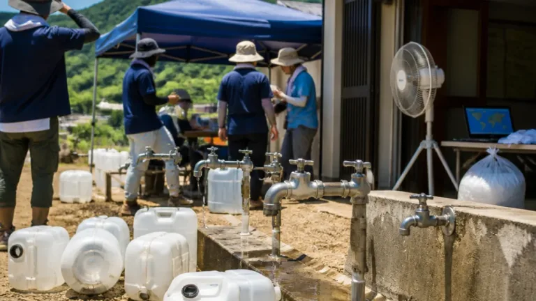 北九州派遣職員、熊本の猛暑と断水を「過酷」と報告