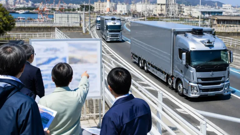 北九州、自動運転トラックで地域輸送ネットワークを構築へ