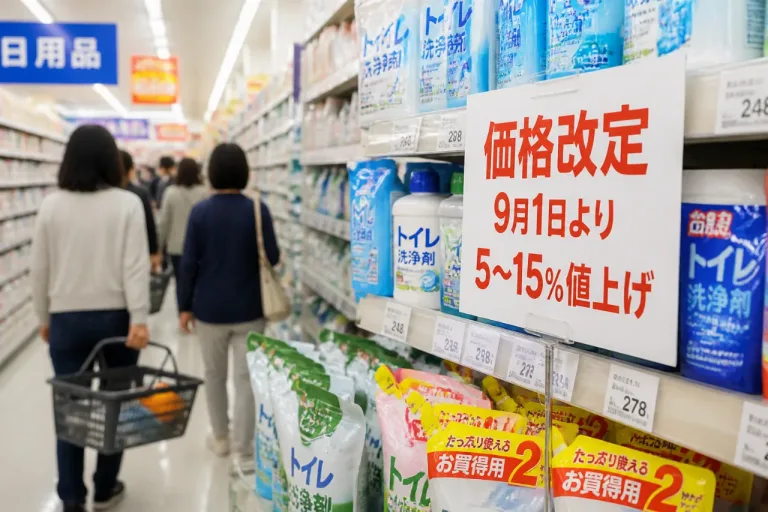 松戸でも家計に影響 小林製薬が「ブルーレット」など価格改定へ