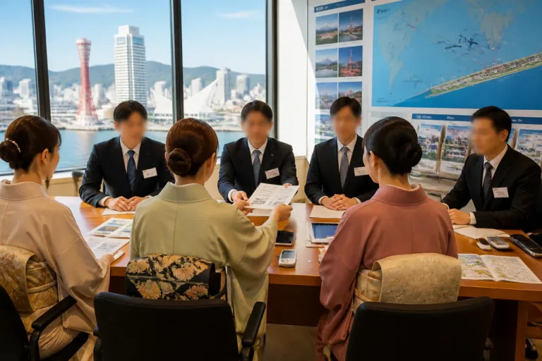 女将らが知事に観光支援を要望 2030年・神戸空港“国際化”を見据え