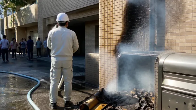 神戸・集合住宅のゴミ置き場付近から出火 住民への注意喚起が必要