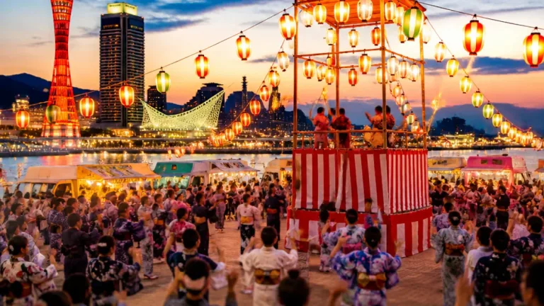 神戸・メリケンパークで関西最大級の盆踊り、夏祭り続々