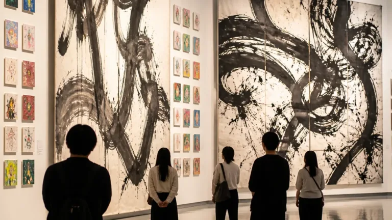 個性光る第40回高知県独立書展開幕