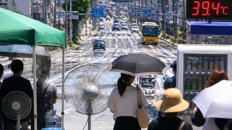 高知県で猛暑、観測値は最高で39.4℃に達する