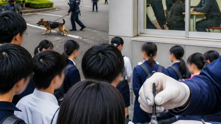 高知で高校生が警察官を体験 採用減少への対策強化へ