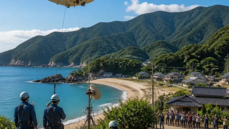 高知で「空飛ぶ基地局」実証へ 災害時通信の備え強化を図る