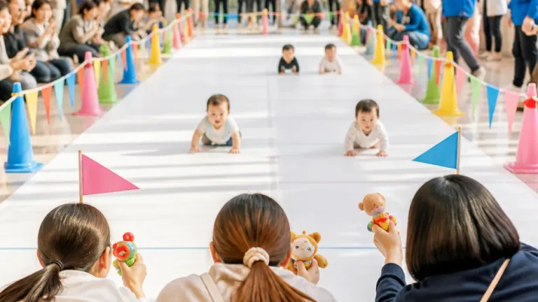高知で「すくすく赤ちゃんハイハイレース」 成長を祝う交流に笑顔