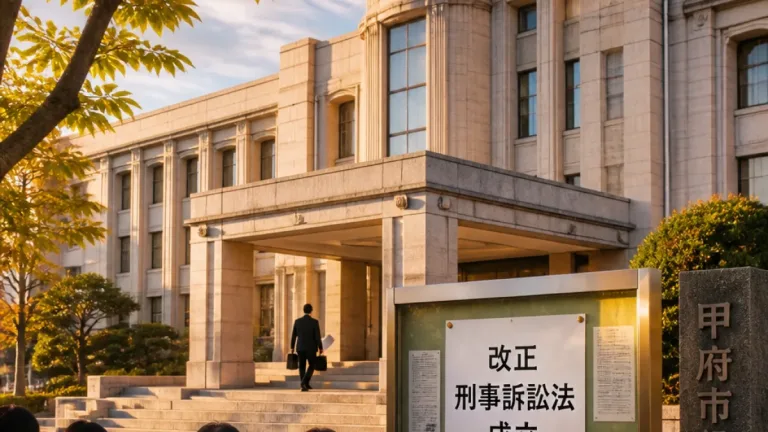甲府の住民に影響も 改正刑事訴訟法の成立と地域への波及