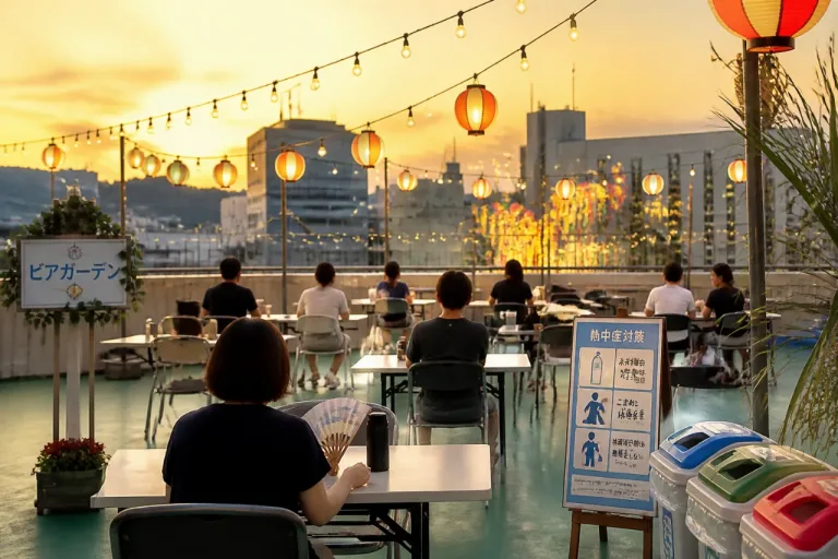 甲府駅前の屋上ビアガーデンが復活 夏のにぎわい回復に期待