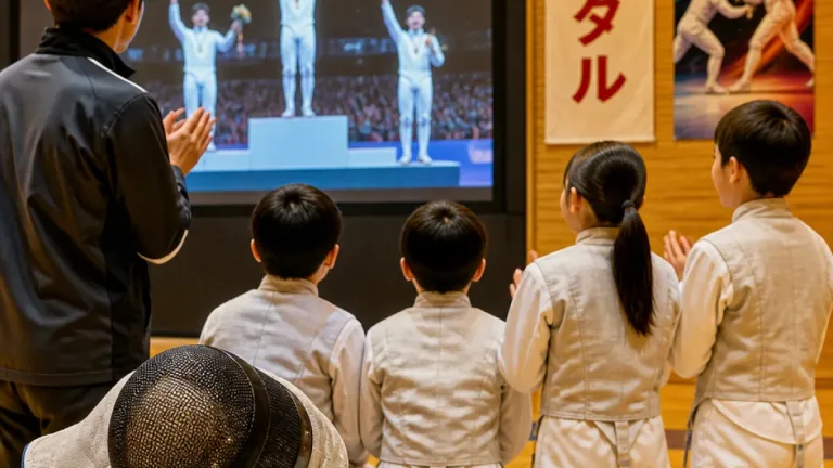 甲府で関心高まる、上野優佳が女子フルーレで銅メダル