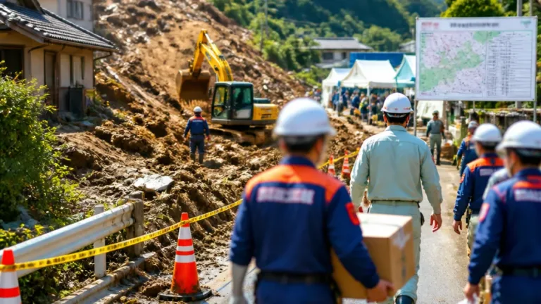甲賀市信楽の土砂崩れで災害救助法を適用、県が支援体制を強化