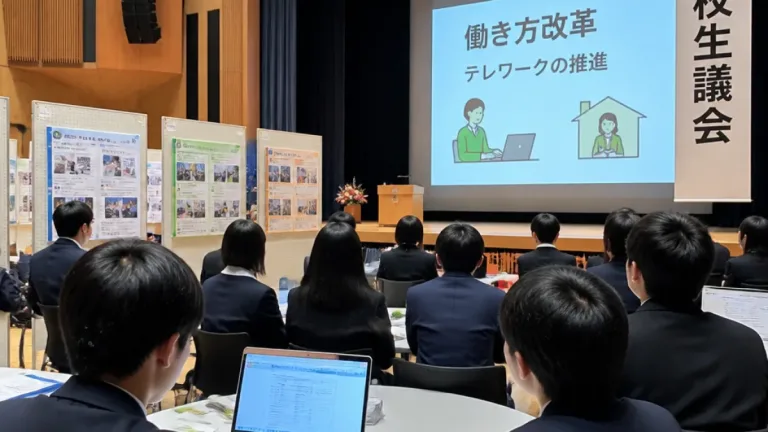 高校生が示した山梨の将来像 働き方改革の推進を中心に議論