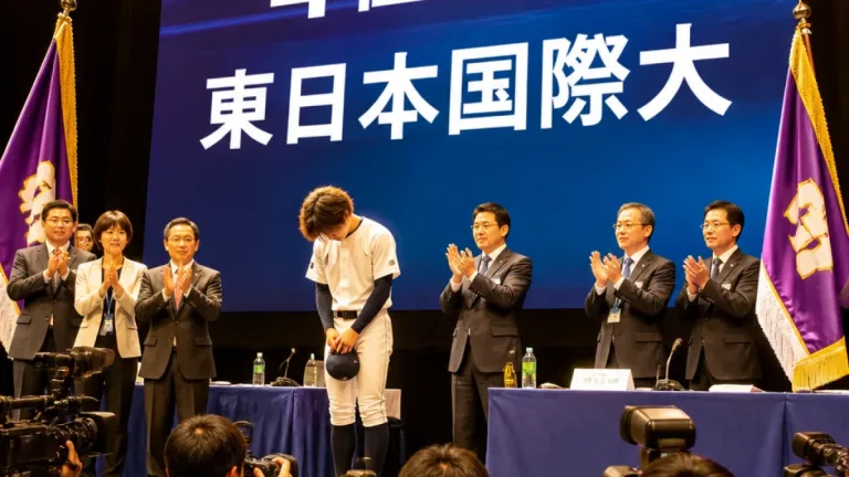 東日本国際大・黒田がロッテ４位指名、プロへ意欲表明