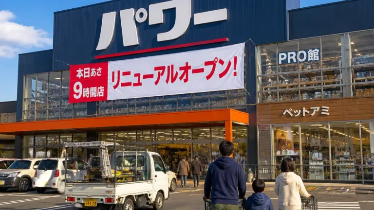 亘理町に「コメリパワー」 改装で業態転換、ペットサービスも導入