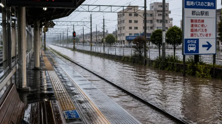 郡山発着の磐越西線が大雨で終日運転見合わせ