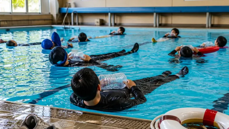 郡山で着衣水泳教室 夏の水難を防ぐ実践的学び